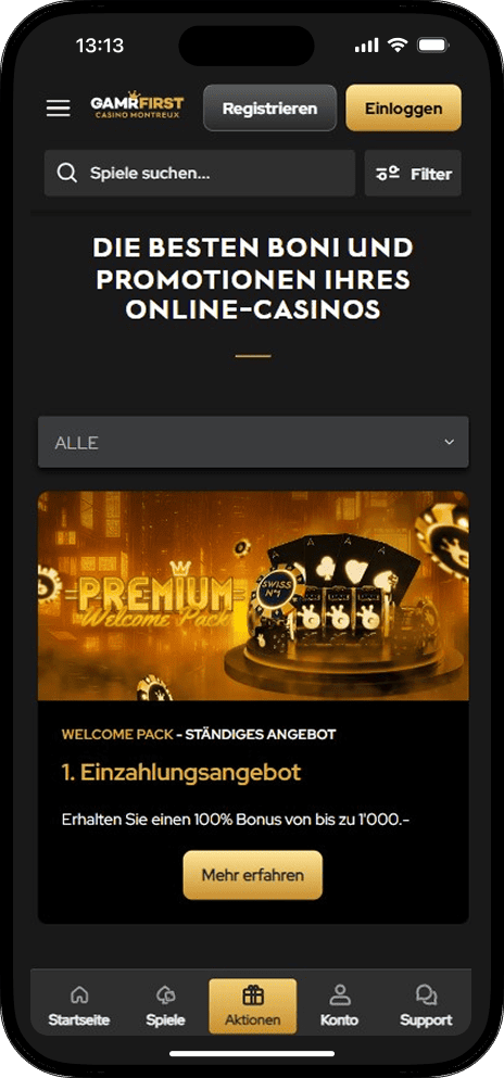 Gamfirst Aktionen